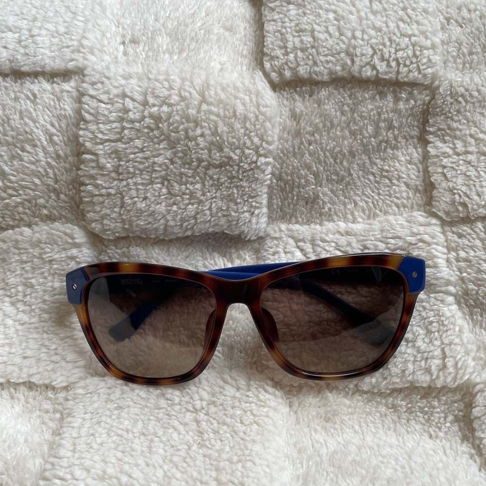 Unique Michael Kors Tortoise Shell & Blue Sunglasses
